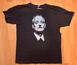 Chive Tees Shirt Mens Large Black Bill Murray Graphic Tee Soft American Apparel